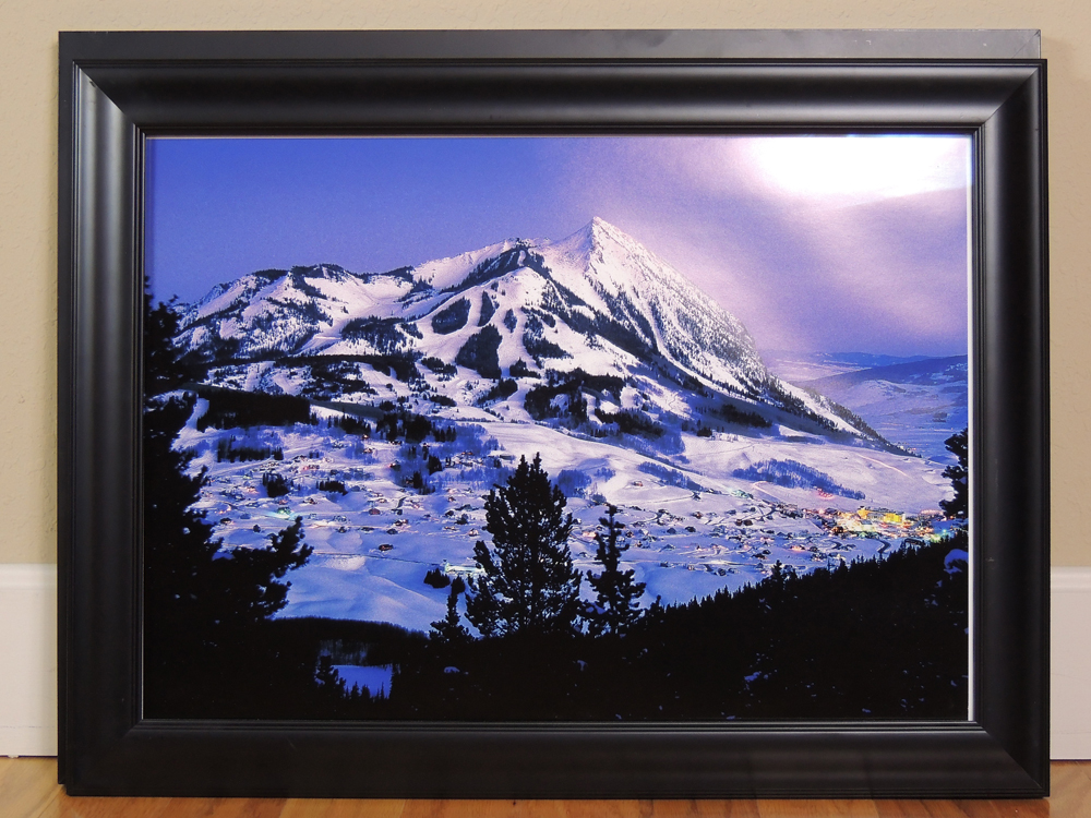 Colorado Crested Butte Mountain Framed Art