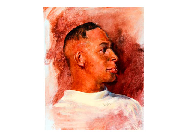 Wesley Kime Oil on Academy Board Portrait