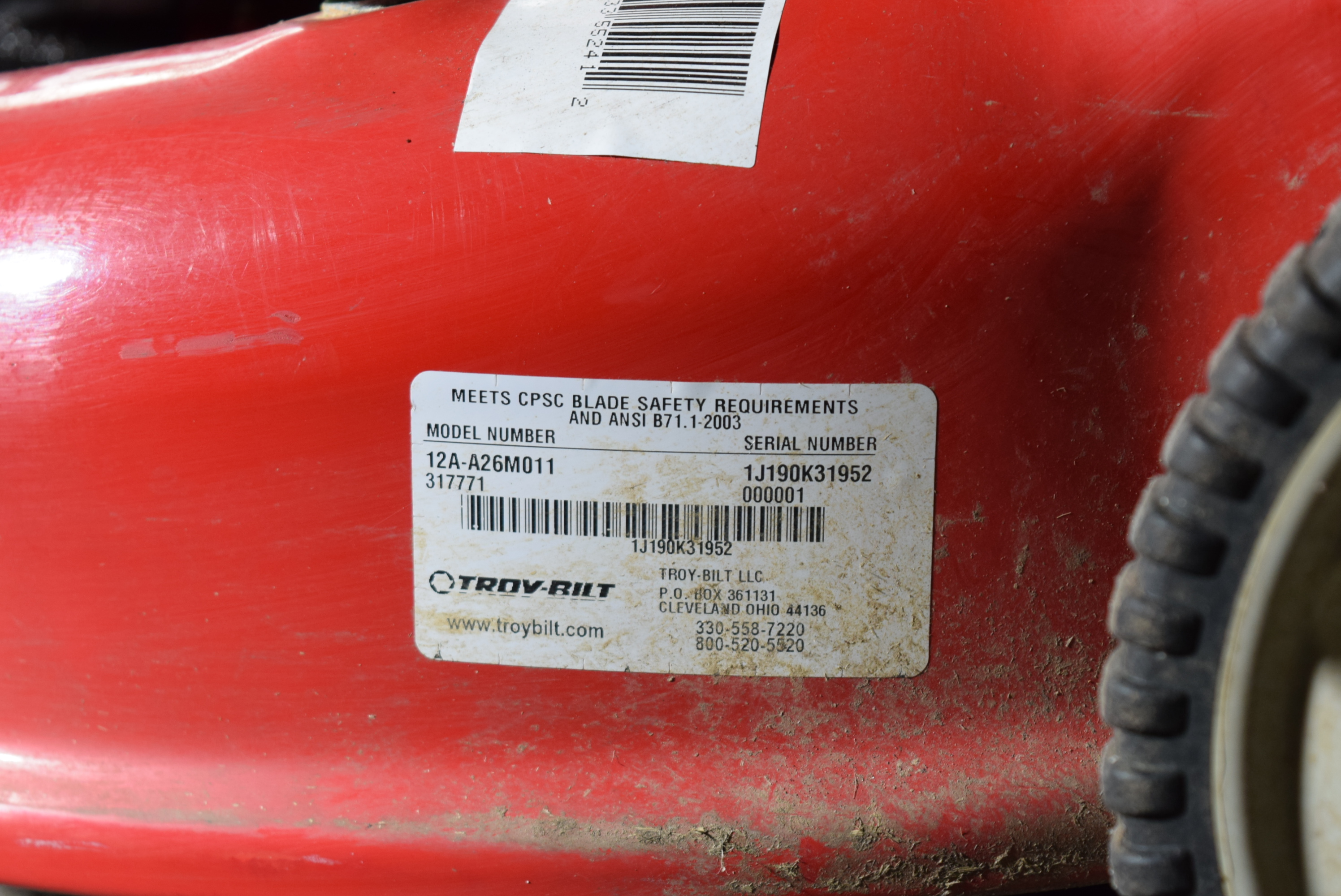 Troybilt 21" Self-Propelled Lawnmower