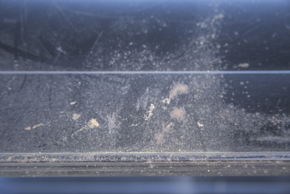 Duo of Black Metal Shelves