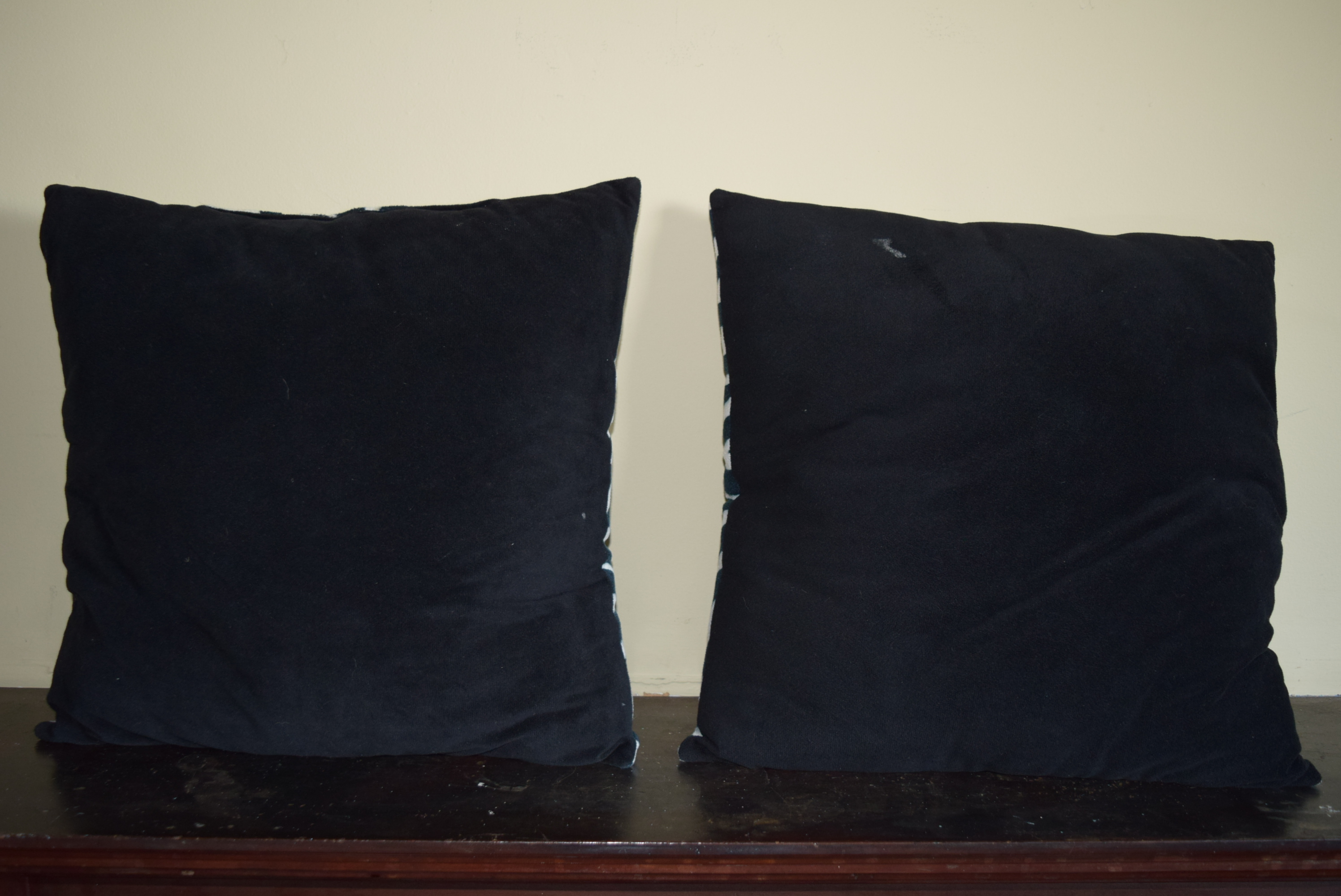 Four Ikea Pillows and Canvas Quote Plaques