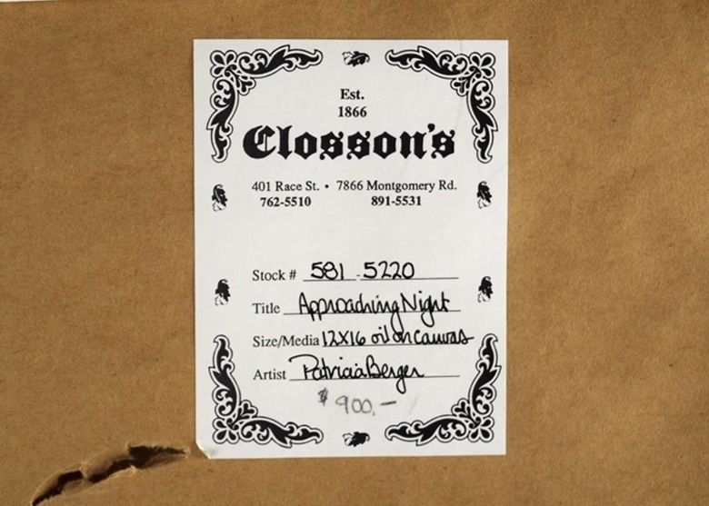 Original Painting Titled "Approaching Night" by Patricia Berger