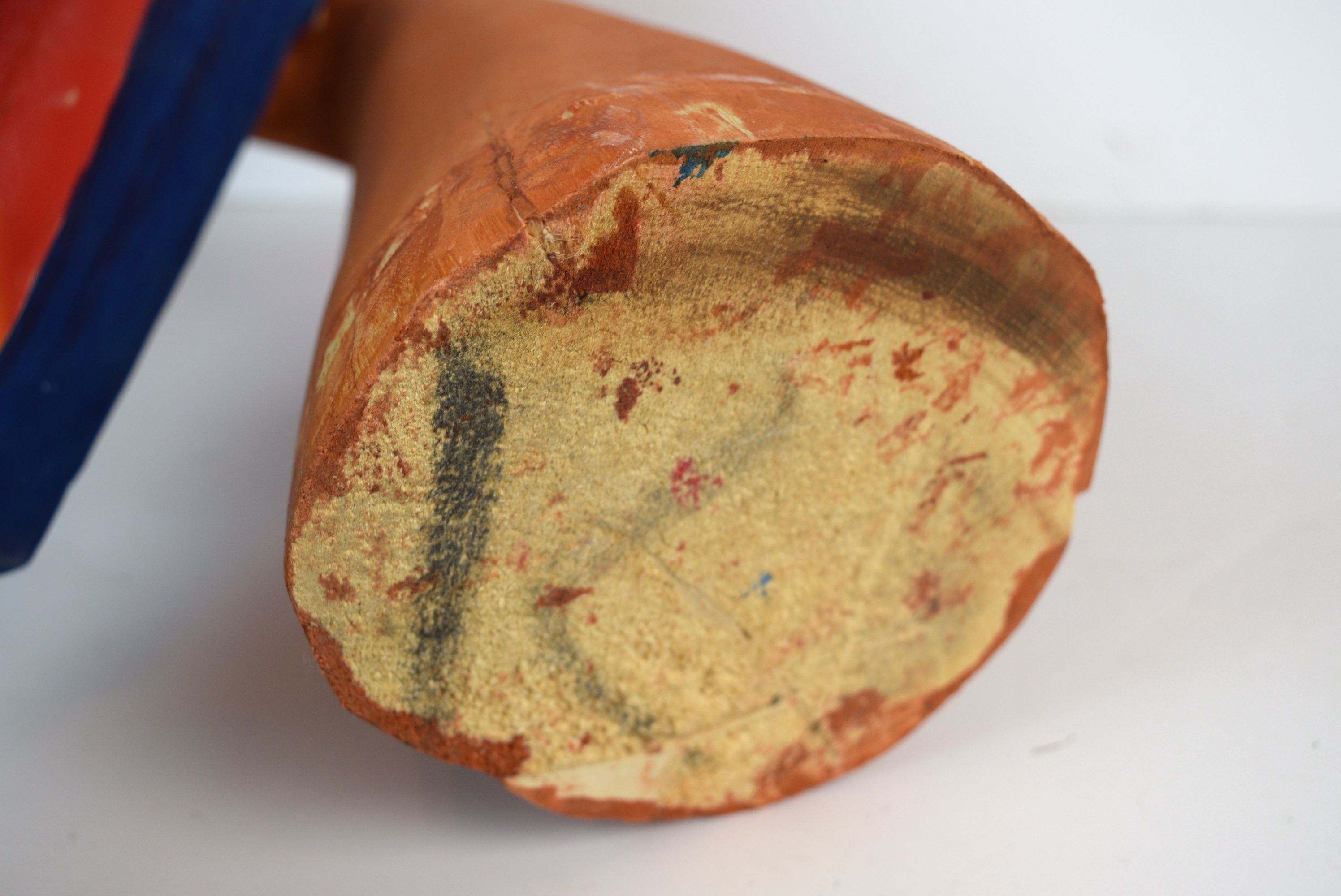 Hand Carved Wooden Parrot Statue