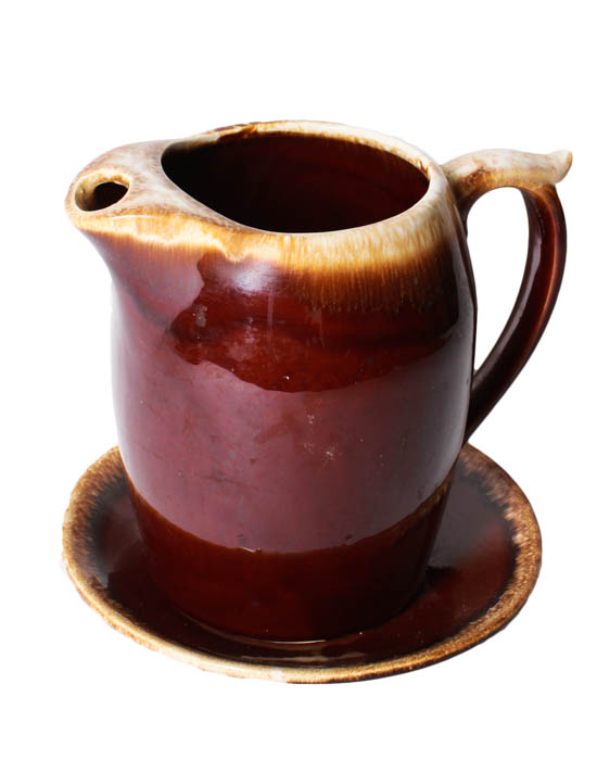 Collection of Hall Casserole Dishes and Brown Pottery