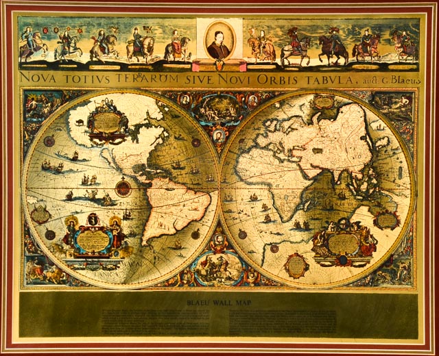 William Blaeu Wall Map