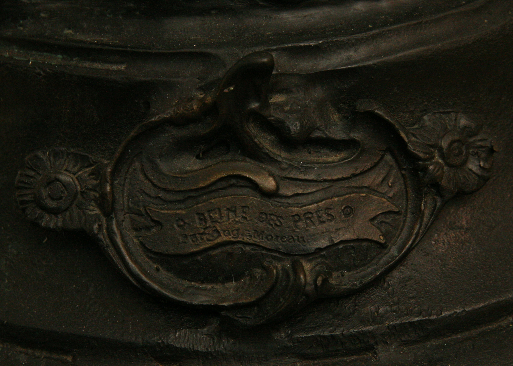 Bronze Sculpture After Auguste Moreau's "Lady with Wheat"