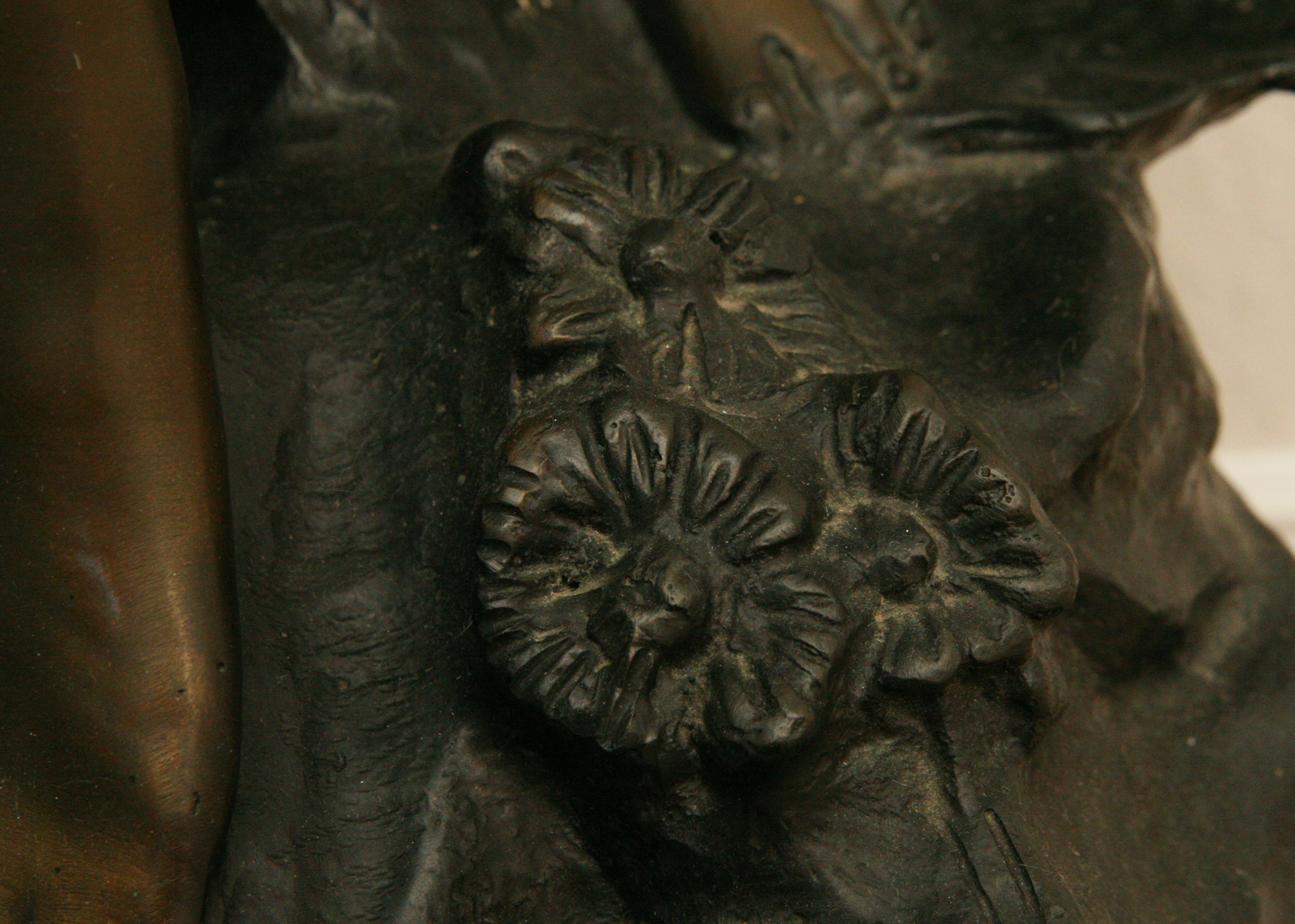 Bronze Sculpture After Auguste Moreau's "Lady with Wheat"
