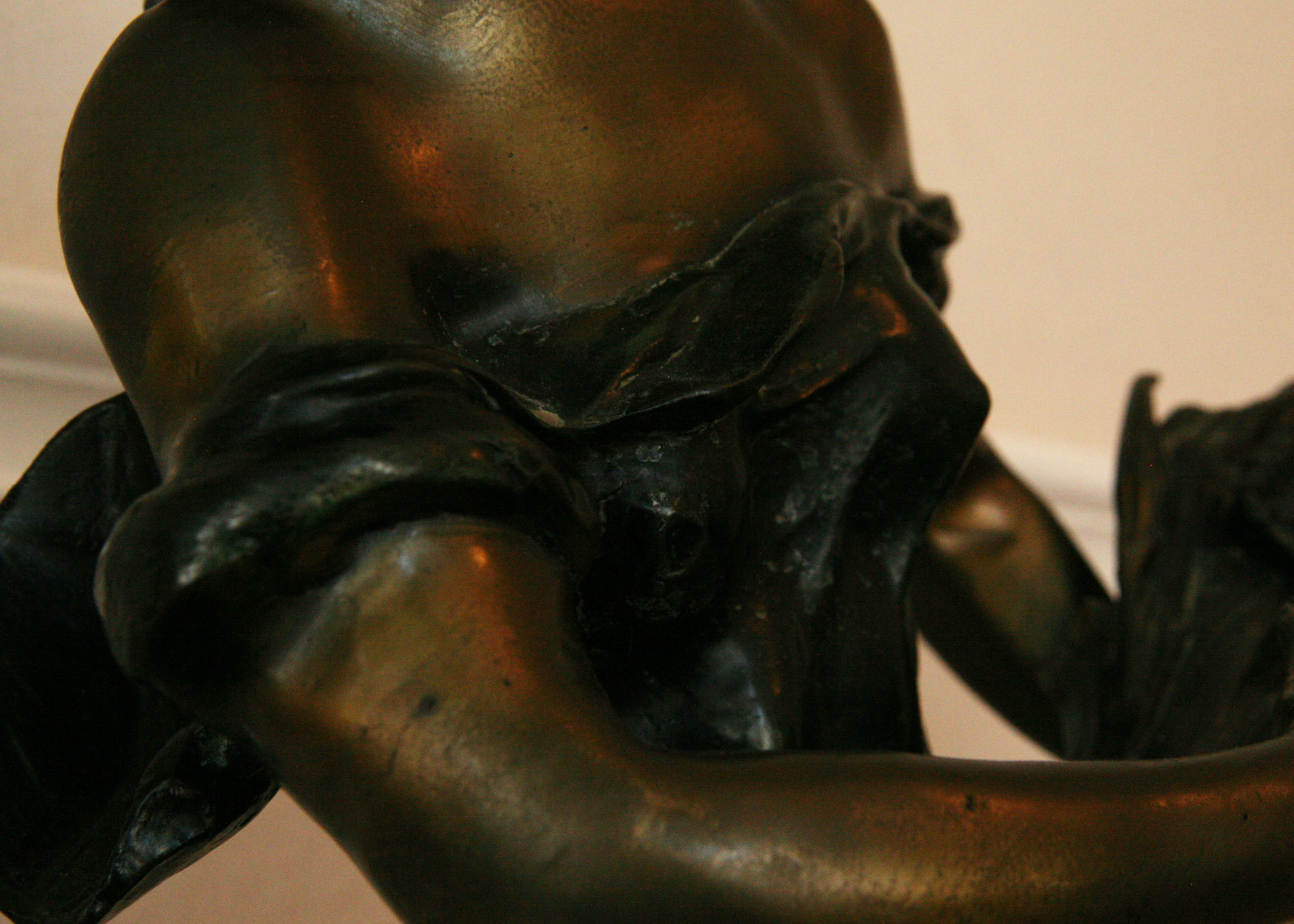 Bronze Sculpture After Auguste Moreau's "Lady with Wheat"