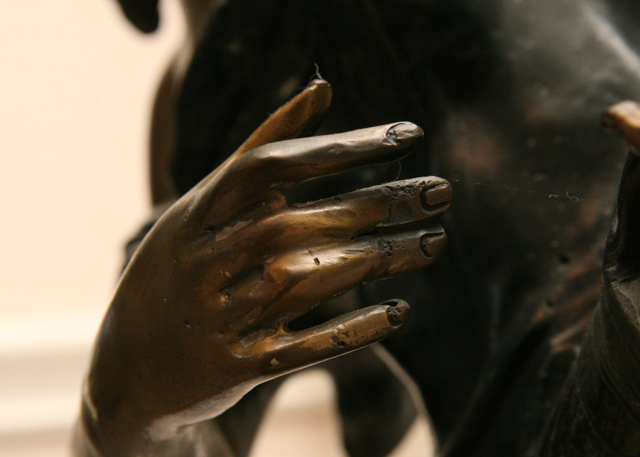Bronze Sculpture After Auguste Moreau's "Lady with Wheat"