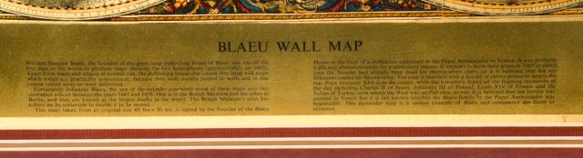 William Blaeu Wall Map