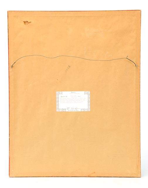 Hand-colored Engraving of Hot Air Balloon