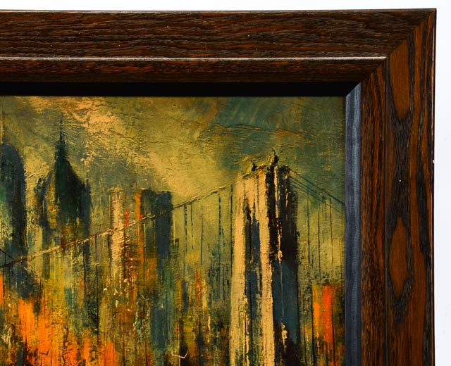 Mid-Century Jack Laycox "East River" Framed Print