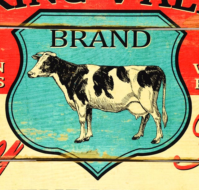 Reproduction Spring Valley Dairy Advertising Board