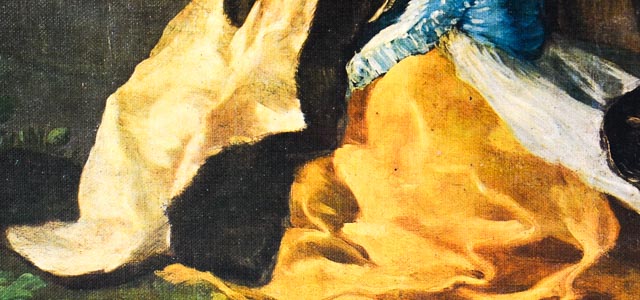 Francisco de Goya "The Parasol" Offset Lithograph on Board