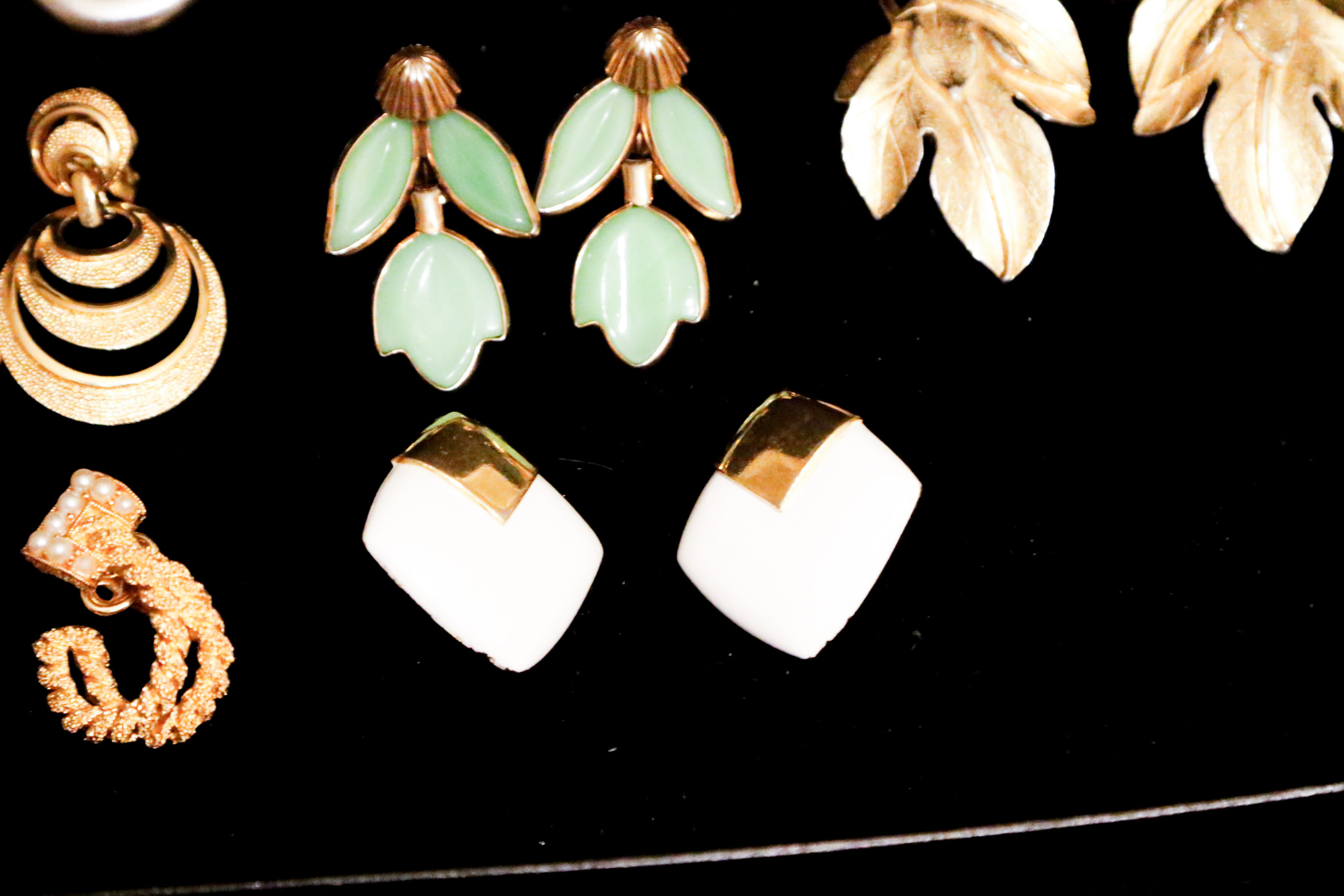 Collection of Crown Trifari Earrings
