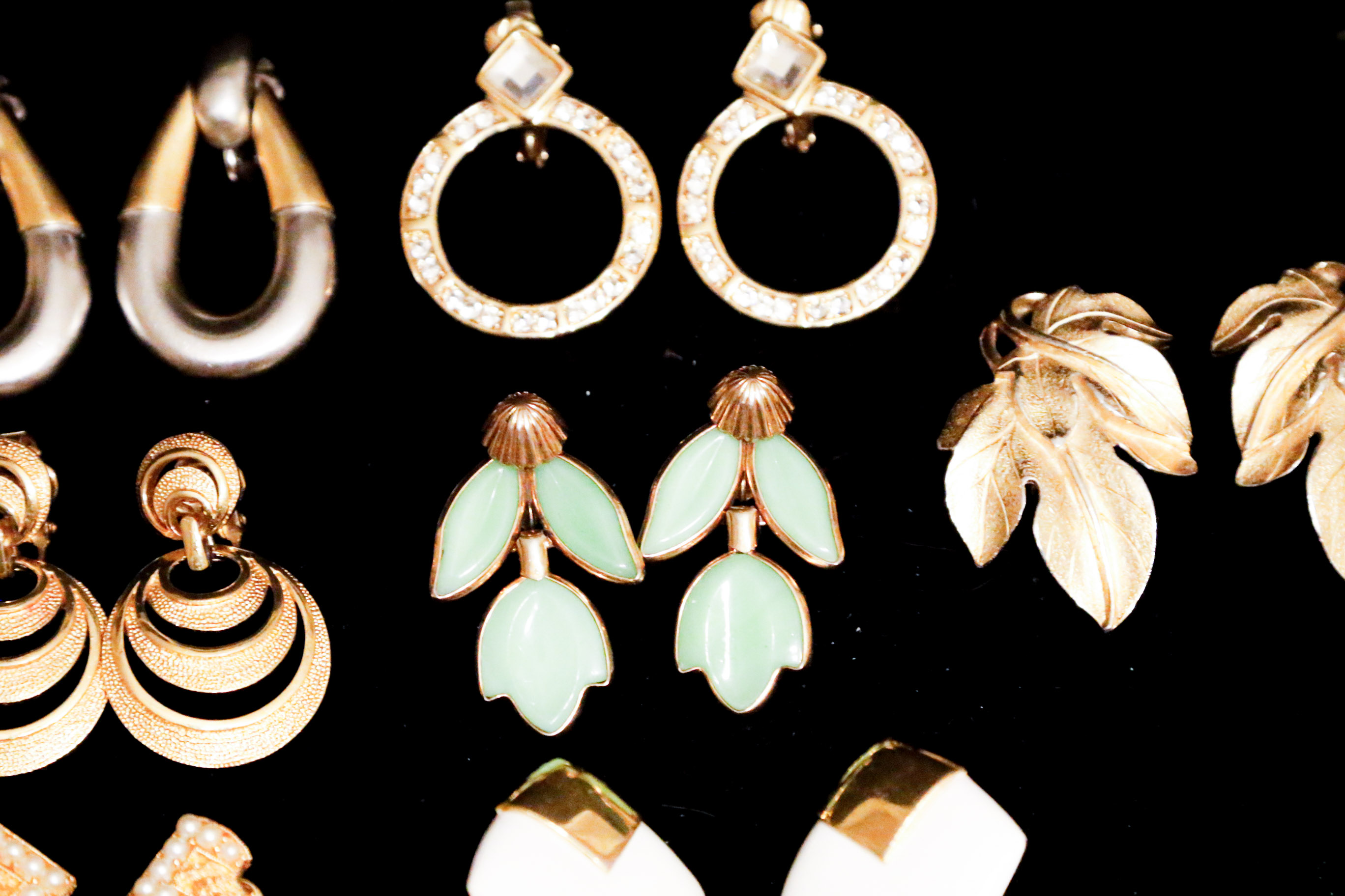 Collection of Crown Trifari Earrings
