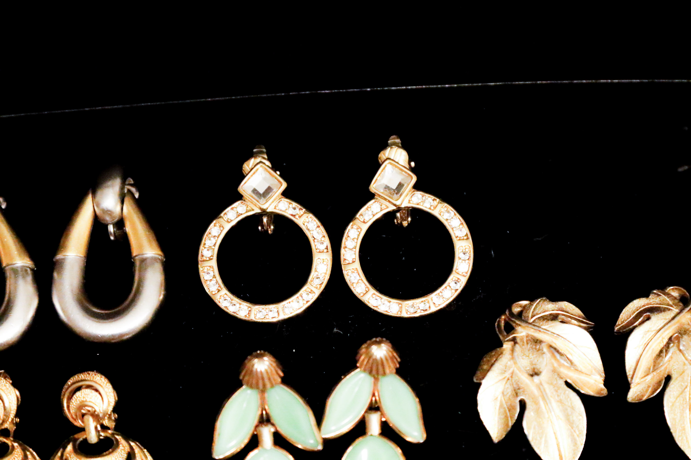 Collection of Crown Trifari Earrings
