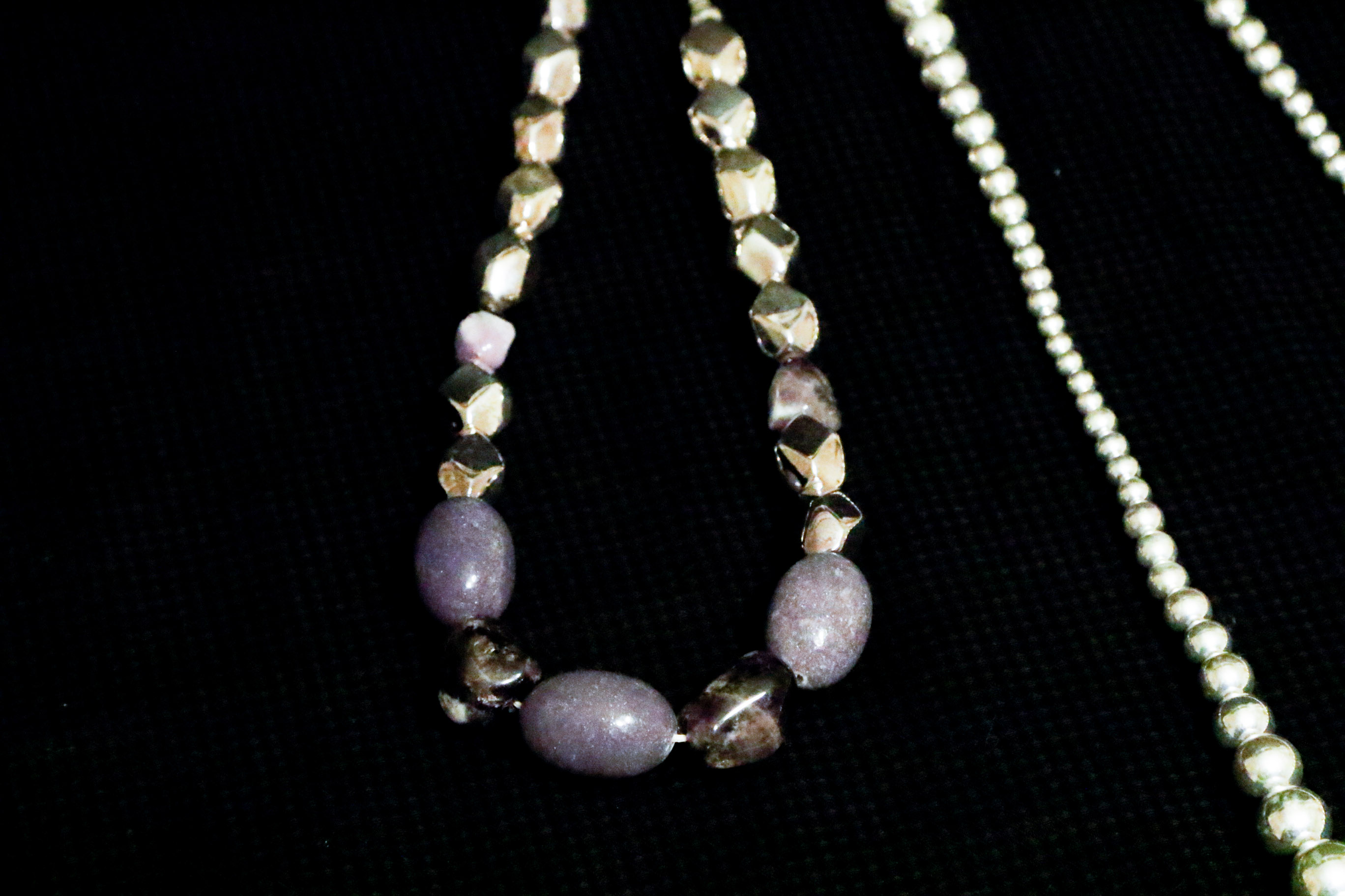 Trio of Silver Beaded Jewelry Including Pieces From RLM Studio