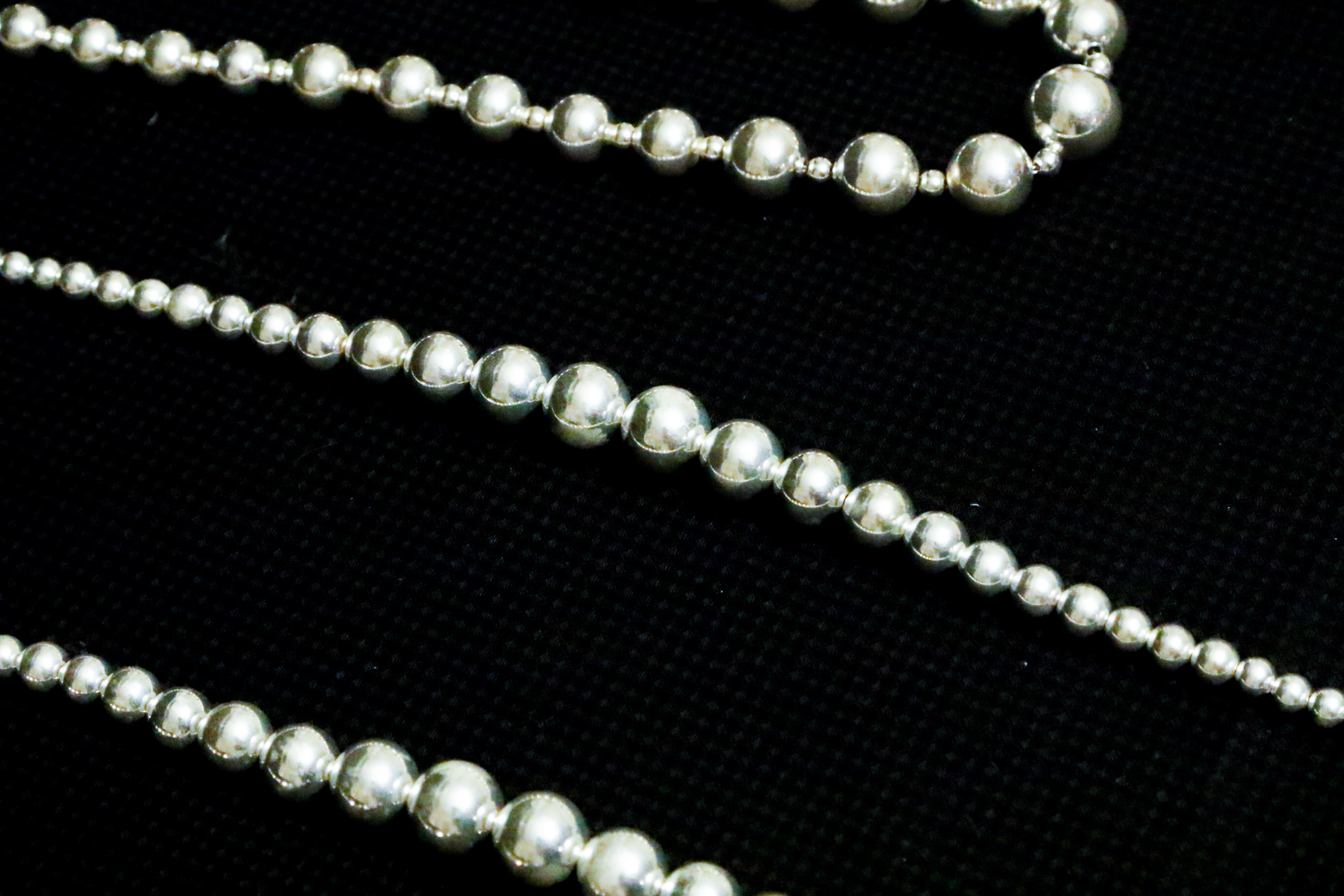 Trio of Silver Beaded Jewelry Including Pieces From RLM Studio