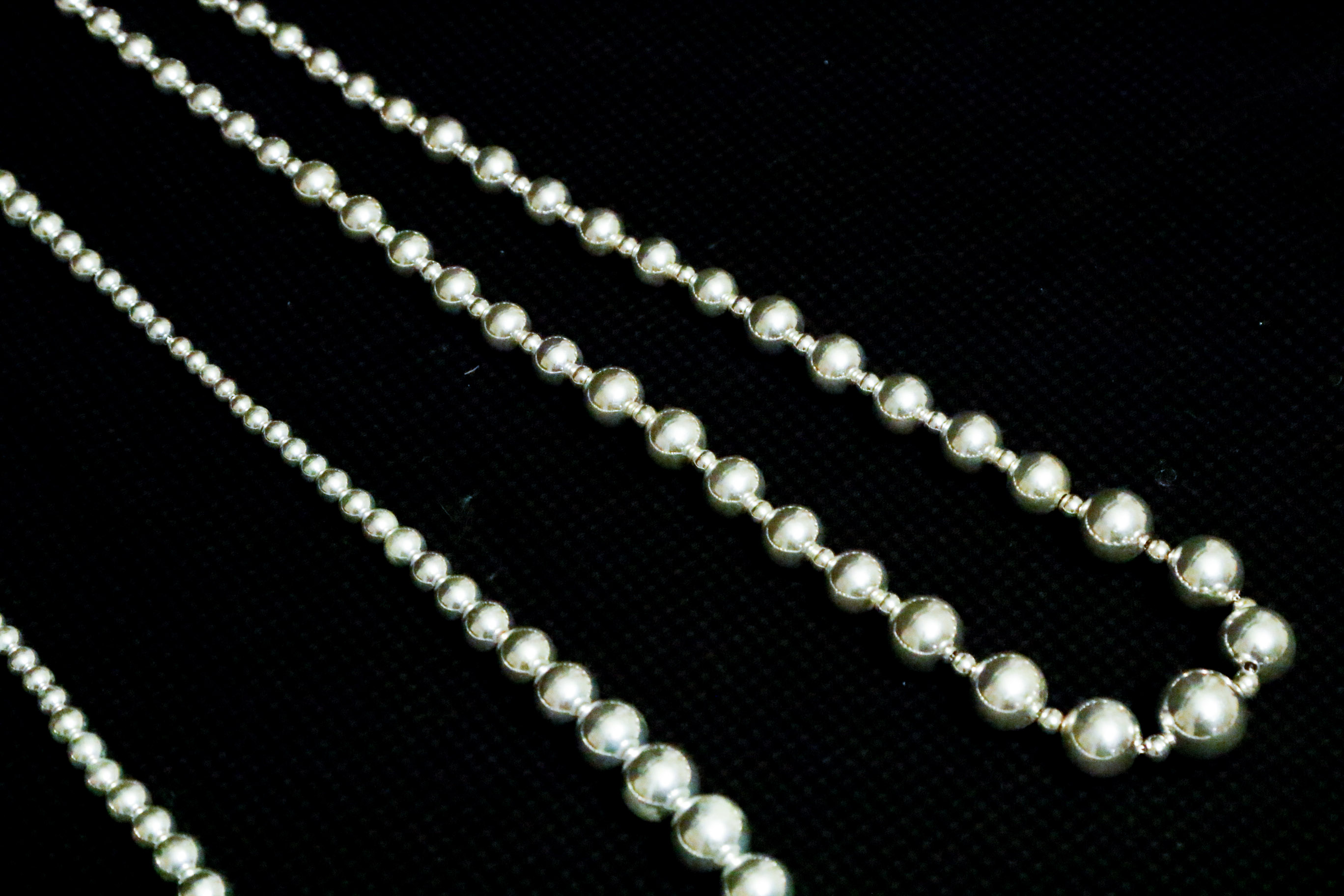 Trio of Silver Beaded Jewelry Including Pieces From RLM Studio