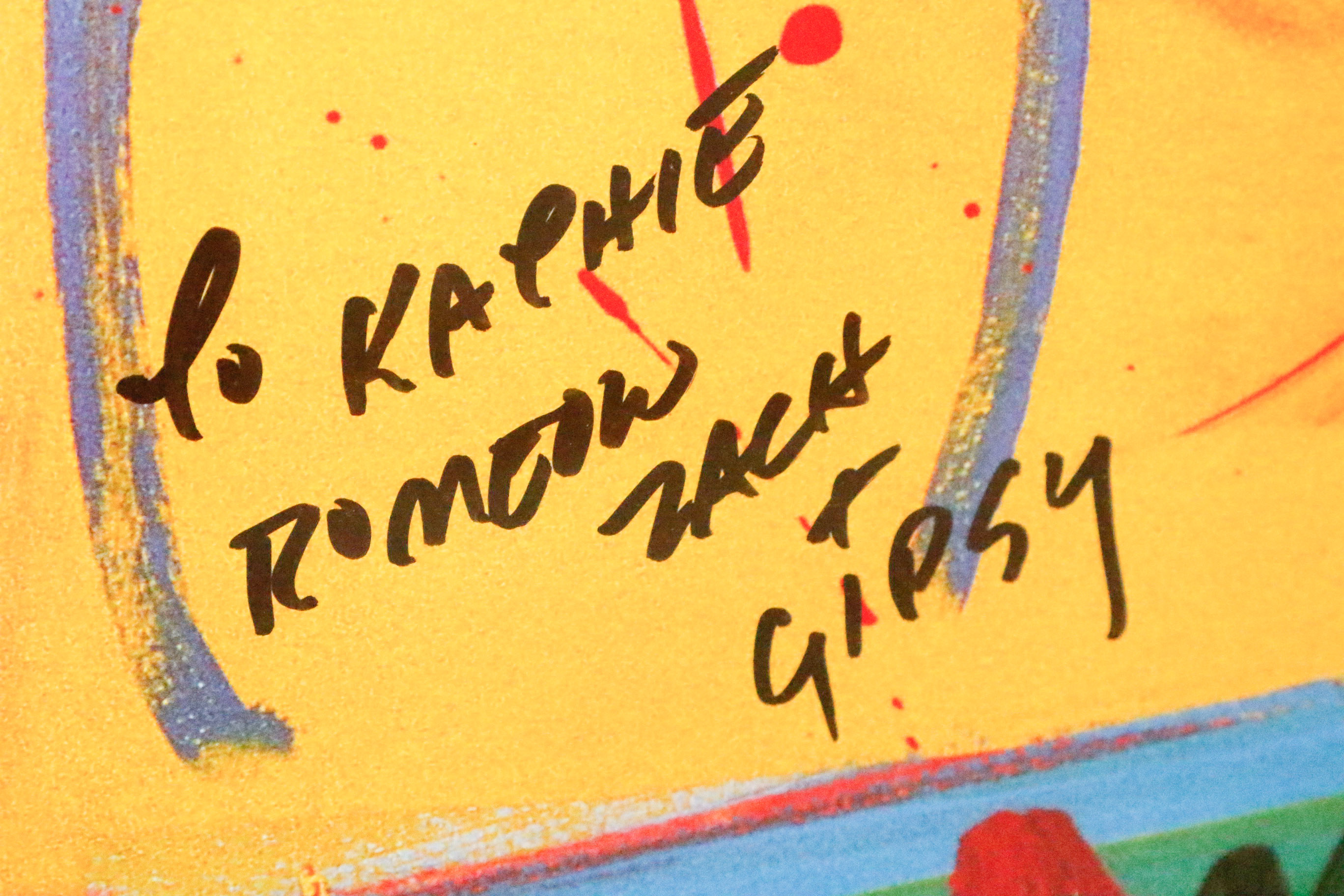 Pair of Framed Posters Signed by Artist Peter Max