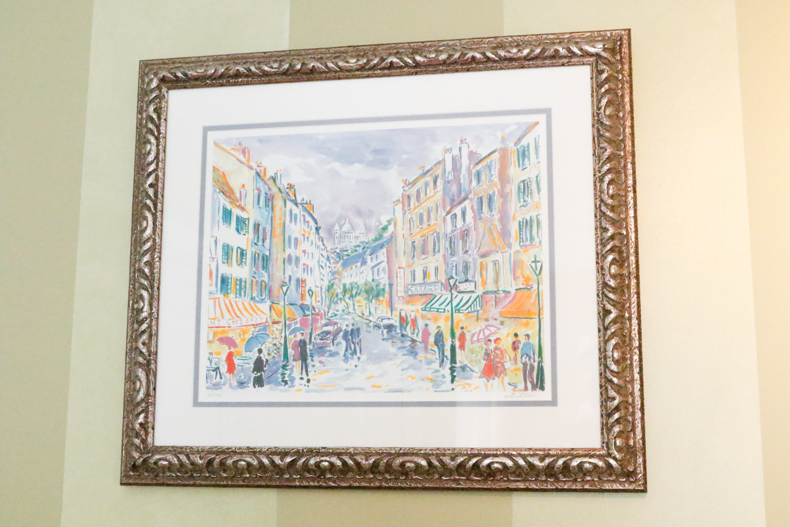 Jean-Claude Picot "Montmartre Sous La Pluie" Seriolithograph