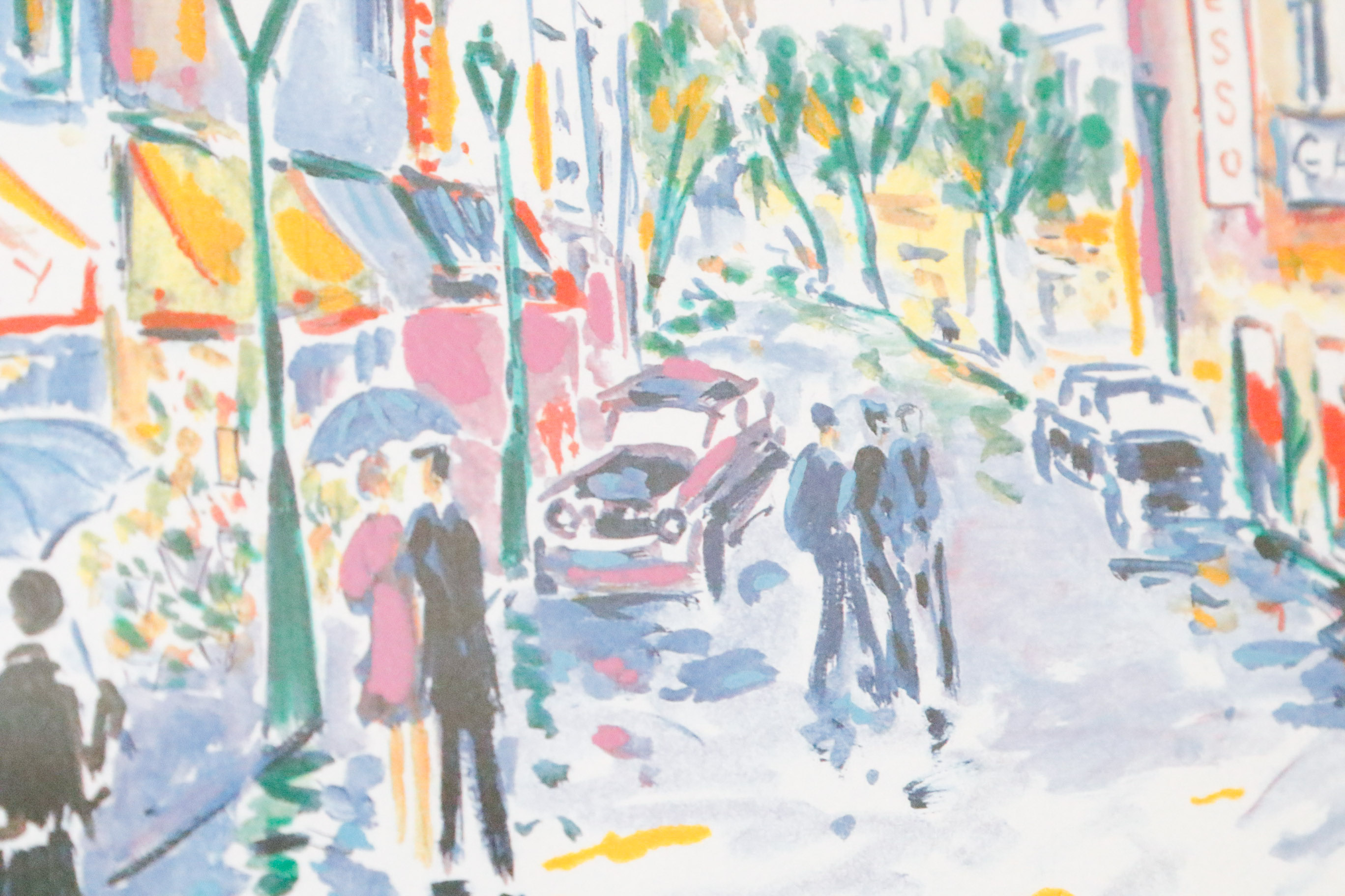 Jean-Claude Picot "Montmartre Sous La Pluie" Seriolithograph