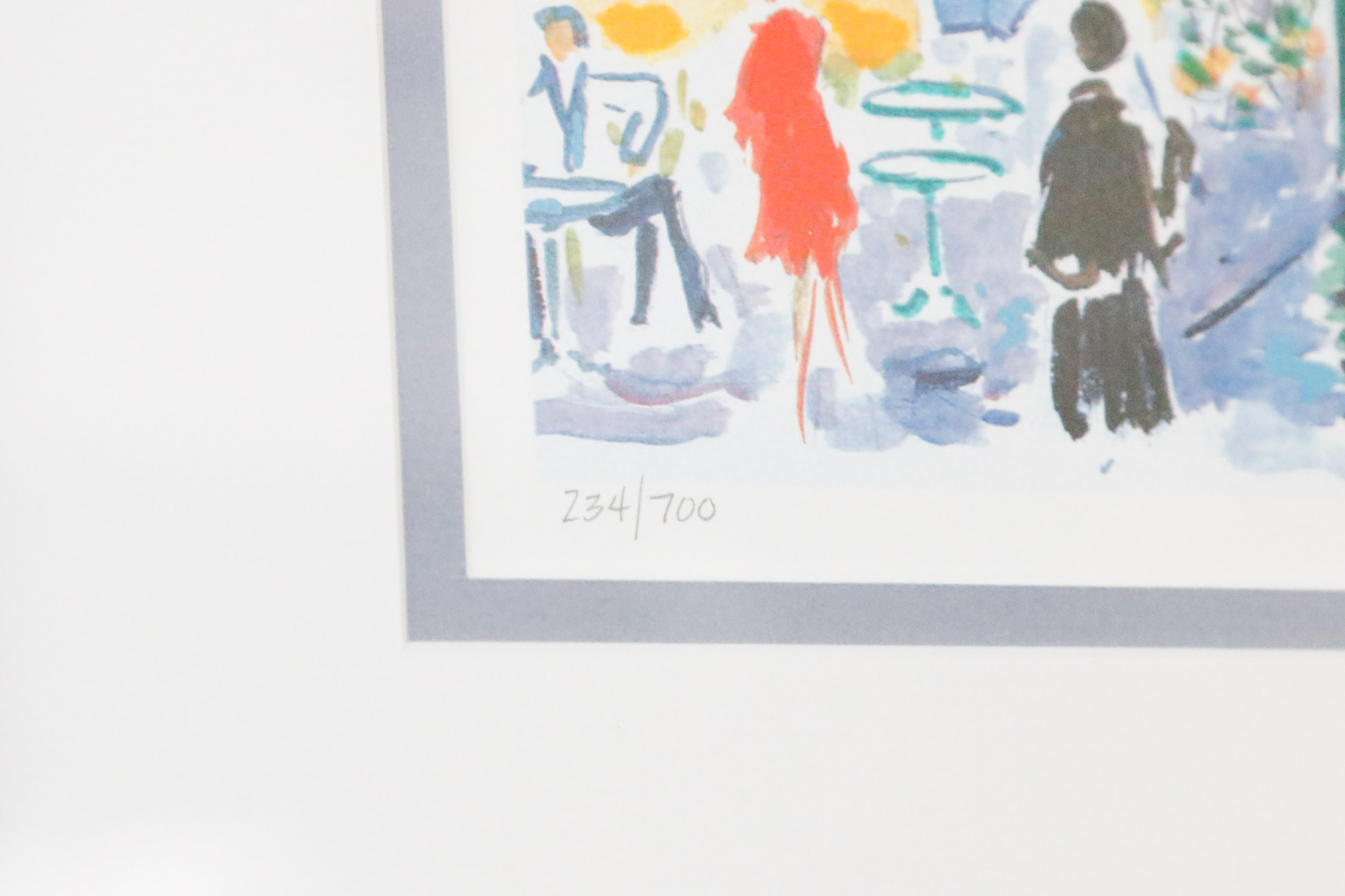 Jean-Claude Picot "Montmartre Sous La Pluie" Seriolithograph