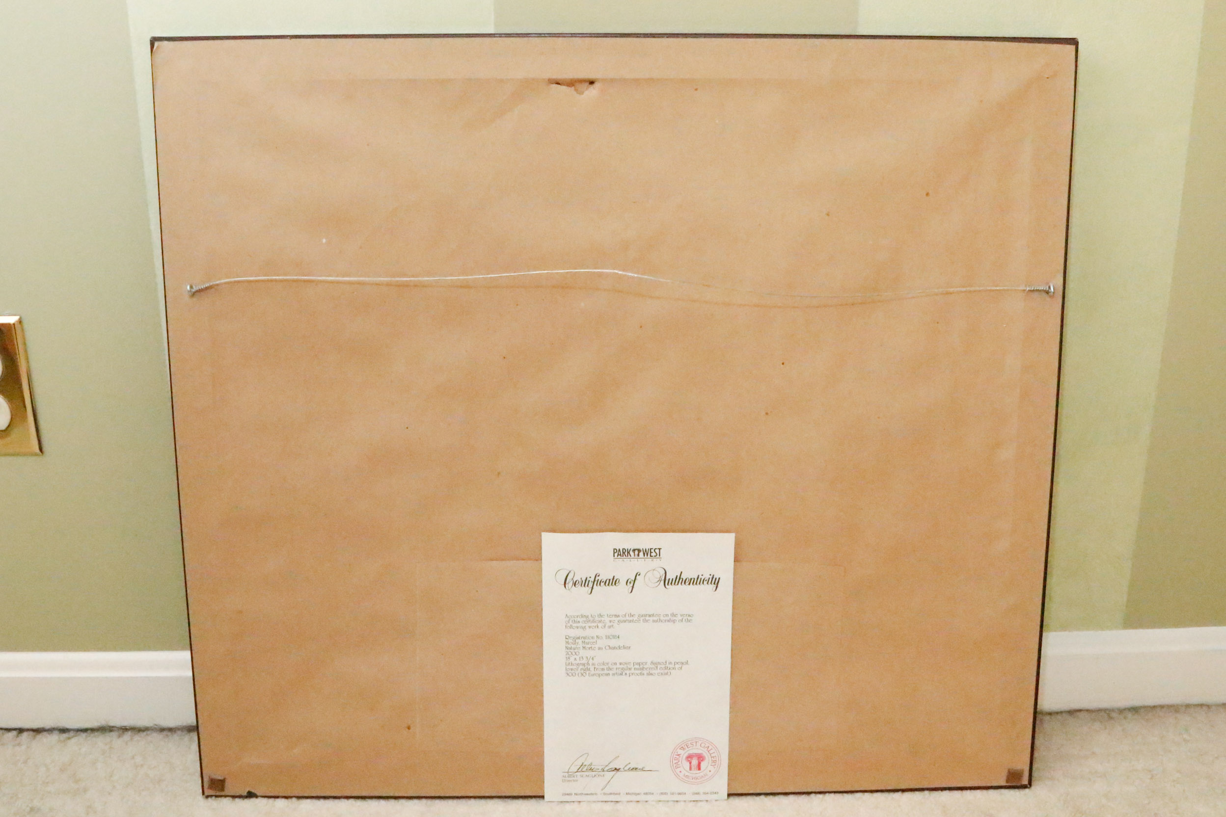 Marcel Mouly "Nature Morte au Chandalier"