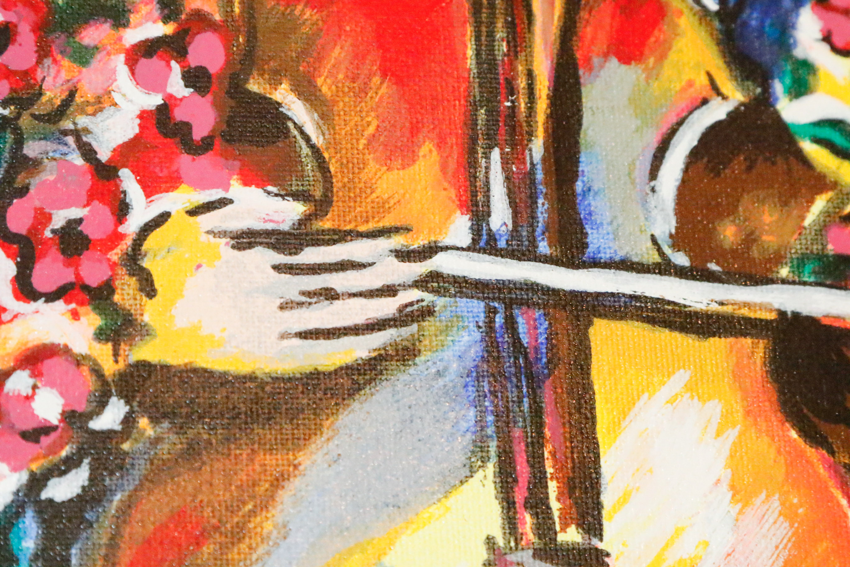 Zamy Steynovitz "Cellist with Doves" Embellished Serigraph