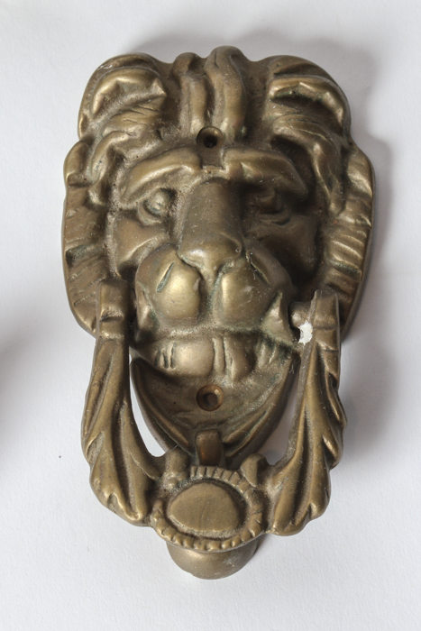 Collection of Metal Butterflies, Brass Doorknob and Trinkets