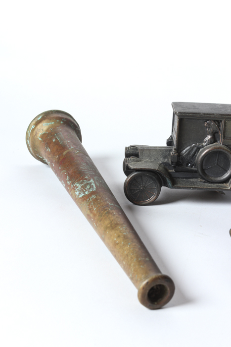 Collection of Metal Butterflies, Brass Doorknob and Trinkets