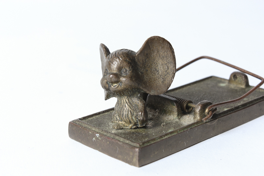 Collection of Metal Butterflies, Brass Doorknob and Trinkets