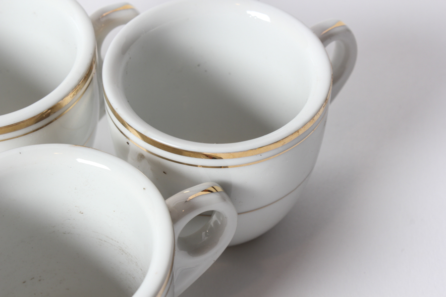 Gold Ring Teacups and Saucers