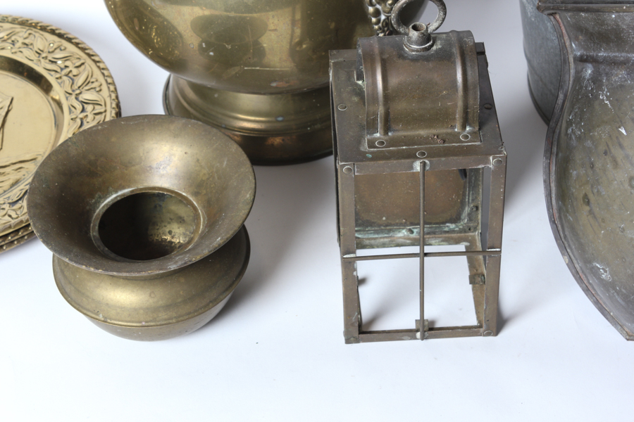 Bronze Coal Bins and Plastic Sea Ship Plates