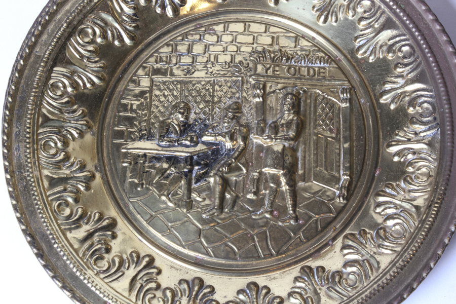 Bronze Coal Bins and Plastic Sea Ship Plates