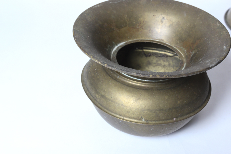 Bronze Coal Bins and Plastic Sea Ship Plates