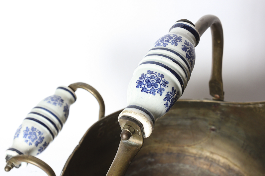 Bronze Coal Bins and Plastic Sea Ship Plates