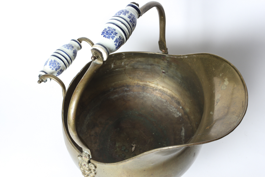 Bronze Coal Bins and Plastic Sea Ship Plates