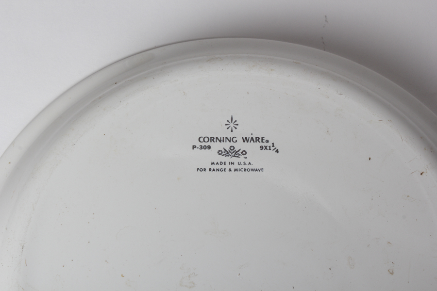 White and Floral Dishware Casserole and Pie Dishes