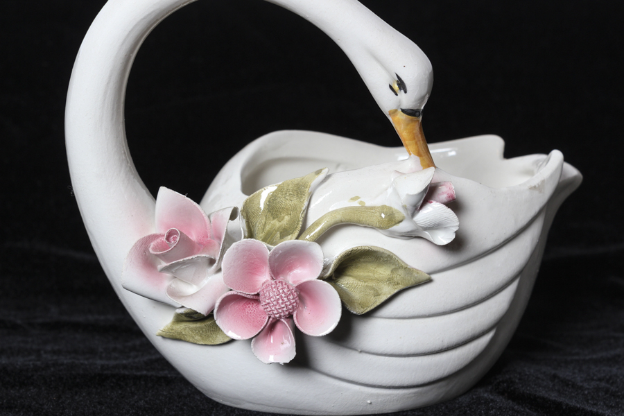 Grouping of Swan Decorative Figurines