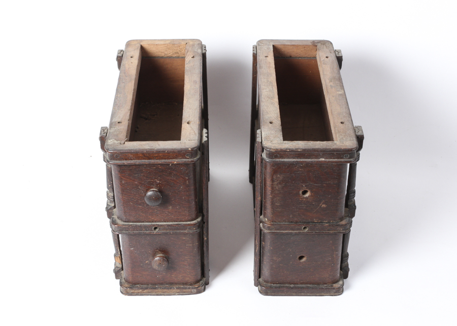 Pair of Old Oak Drawers