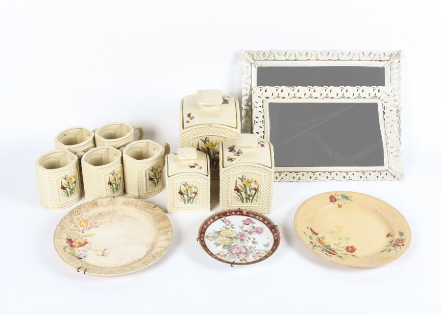 "Butterfly Garden Trellis" Style Dishware and Decorative Plates