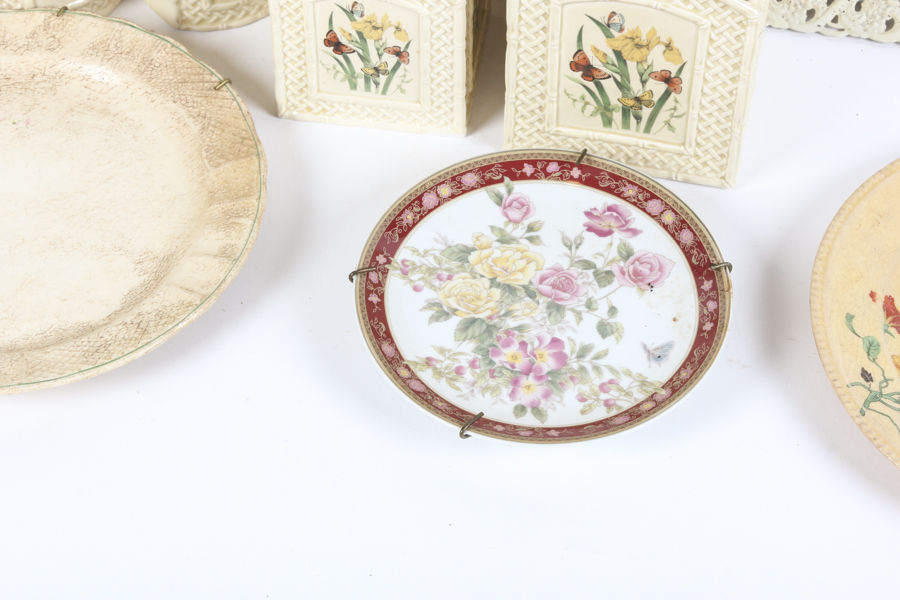 "Butterfly Garden Trellis" Style Dishware and Decorative Plates