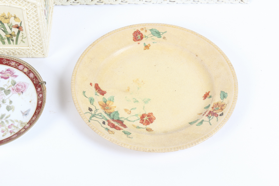 "Butterfly Garden Trellis" Style Dishware and Decorative Plates