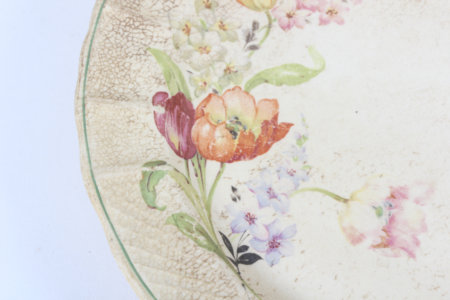 "Butterfly Garden Trellis" Style Dishware and Decorative Plates