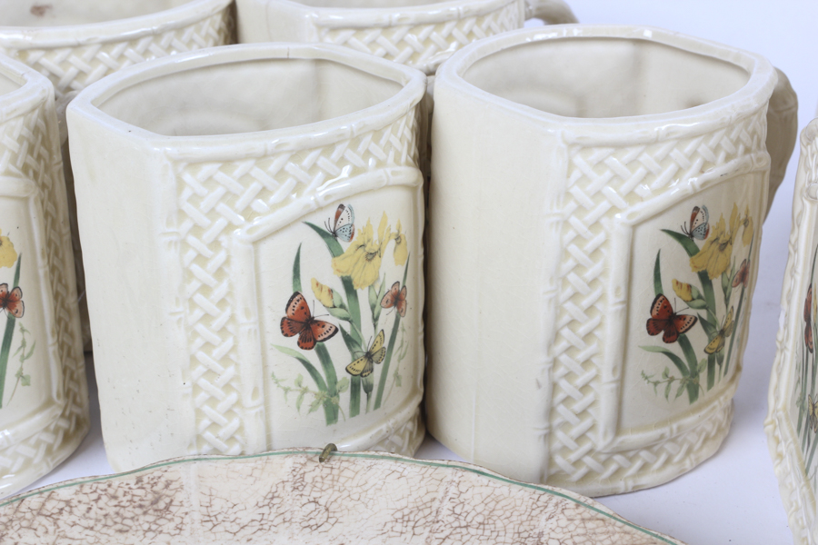 "Butterfly Garden Trellis" Style Dishware and Decorative Plates