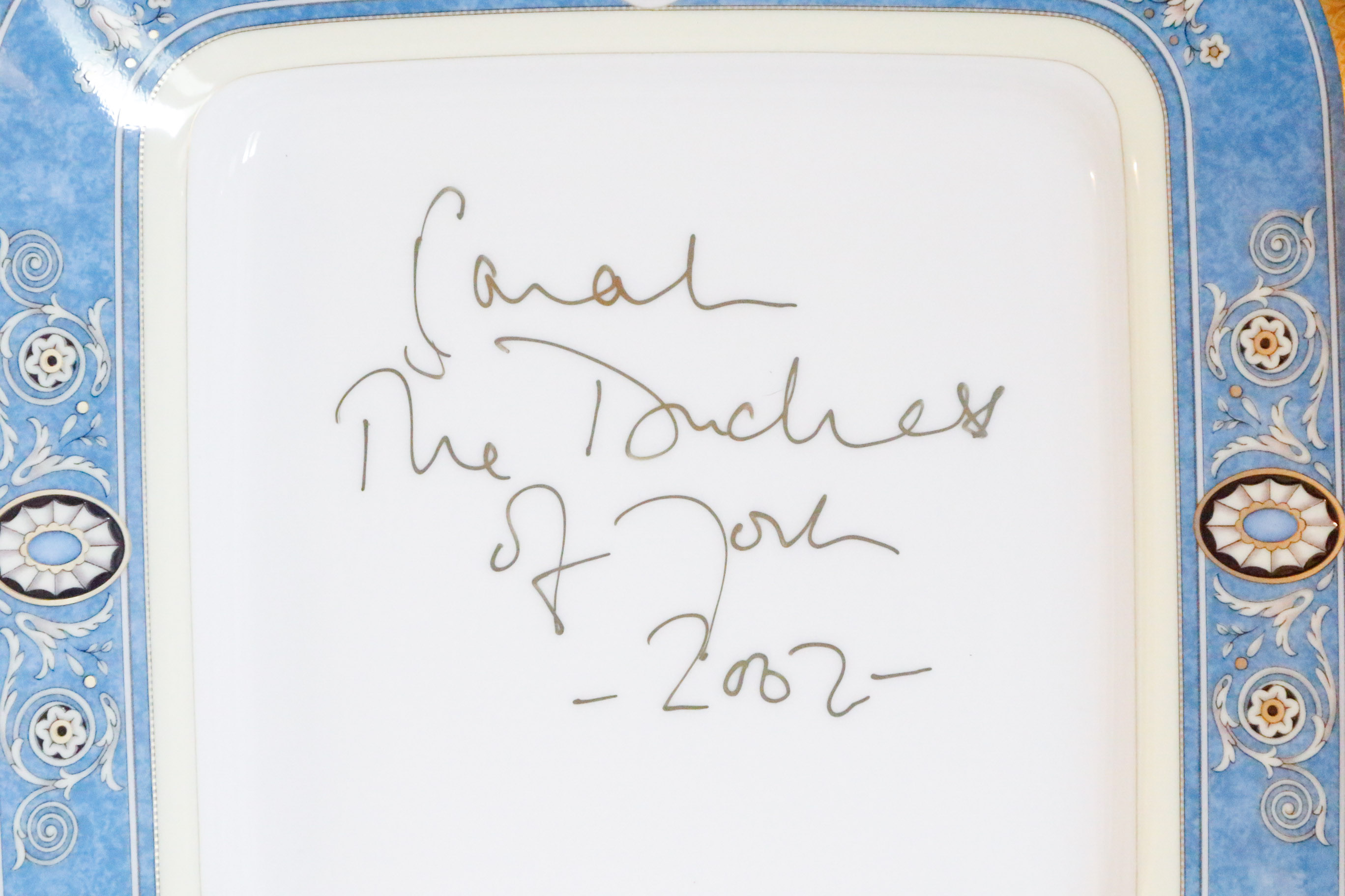 Wedgwood Bone China Plate Signed by Duchess Sarah Ferguson
