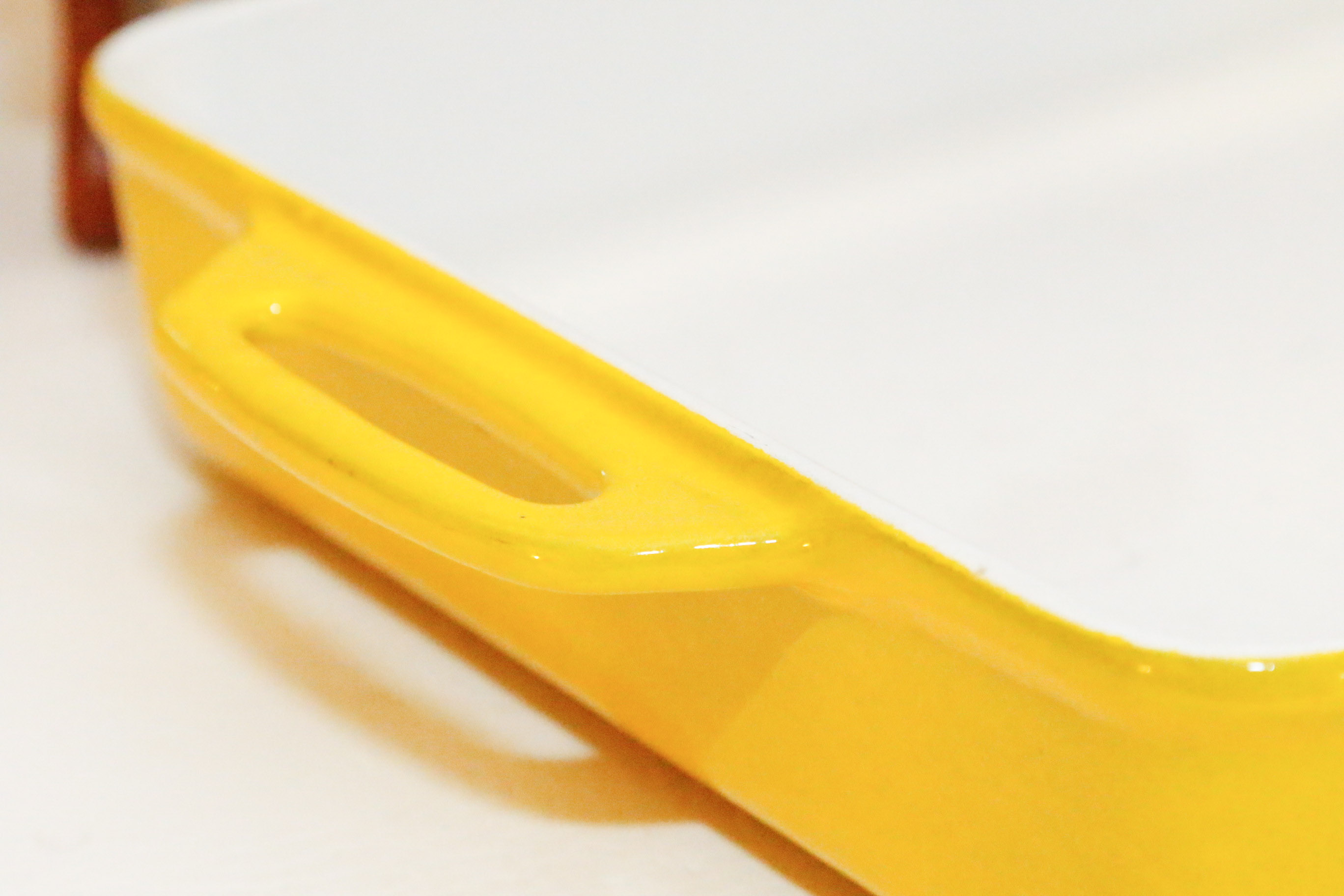 Vintage Yellow Cast Iron Roasters With Fondue Pot