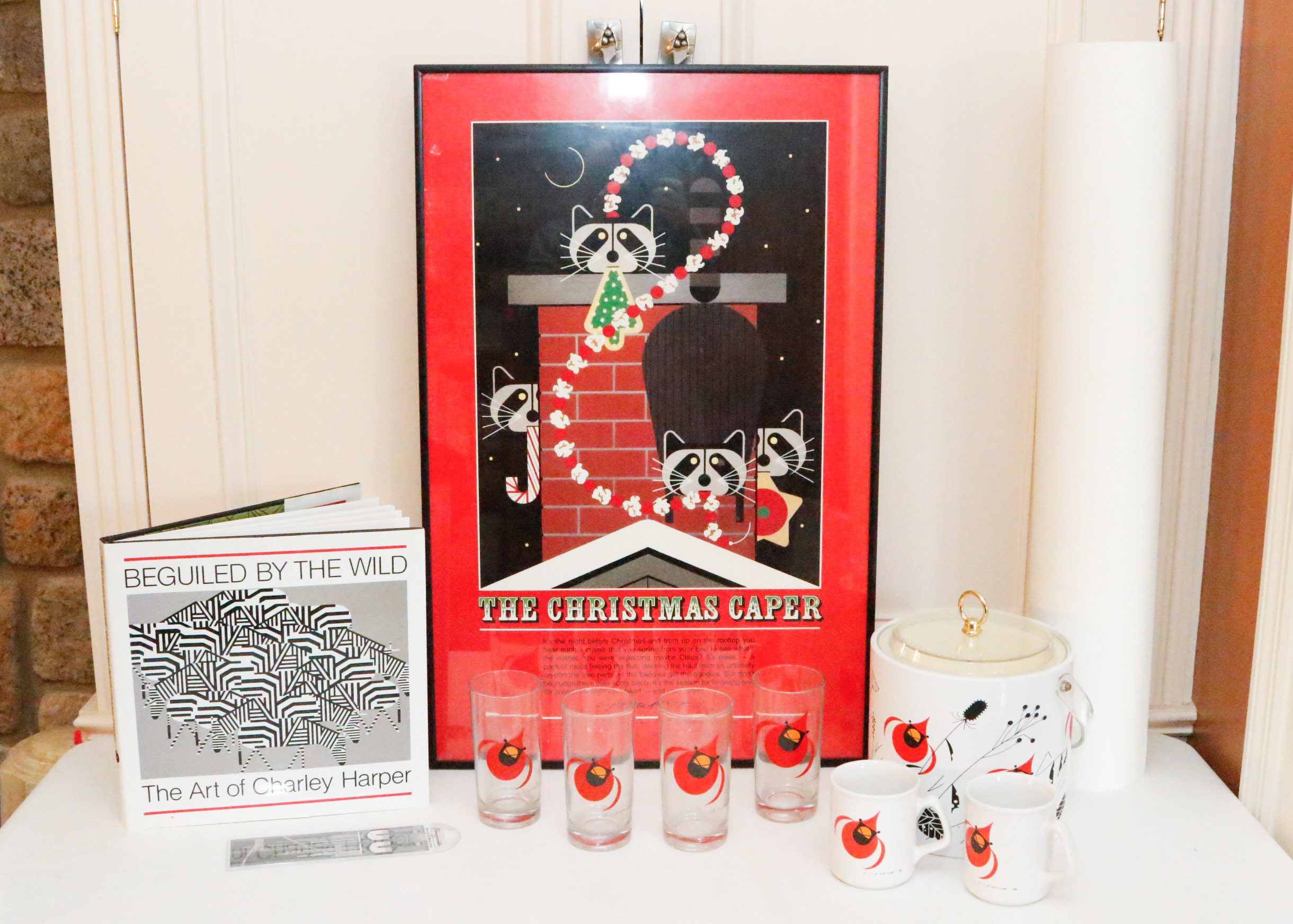 Signed Charley Harper Book and Posters with other Harper Items